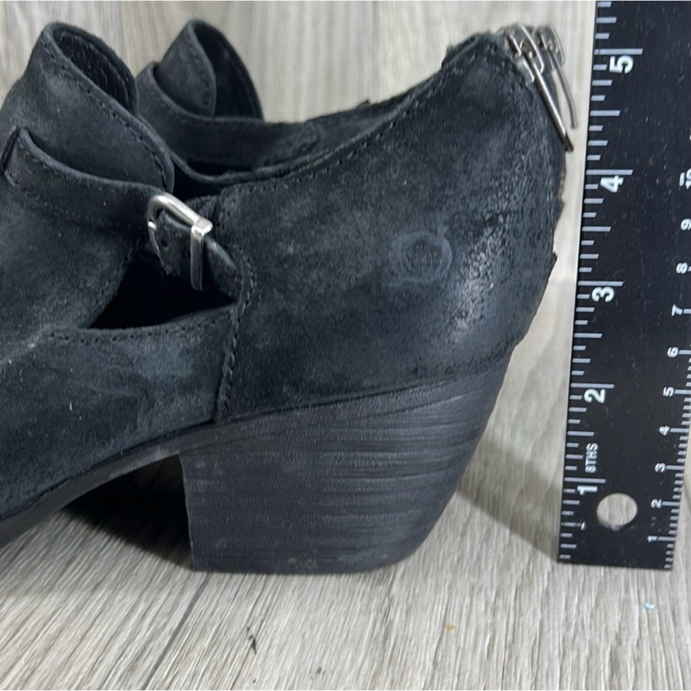 Born Women's Black Suede Ankle Booties - Picture 5 of 10